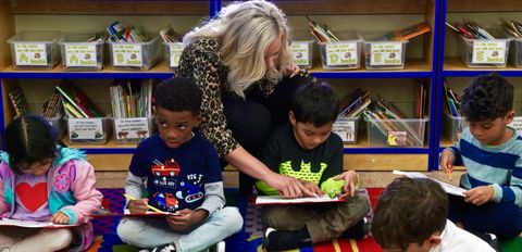 A school where literacy is a focus in every class