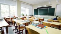 An empty classroom