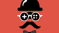 Illio of a man wearing a top hat, glasses, moustache, and bow tie
