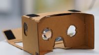 Google Cardboard glasses opened up without mobile phone