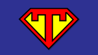 Superhero image featuring the letter "T"