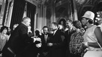 A photograph of Dr. Martin Luther King Jr.