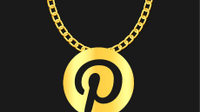 Illio of a medallion with the Pinterest logo