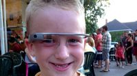 Boy wearing Google Glasses