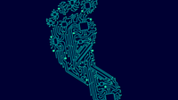 An illustration of a digital footprint