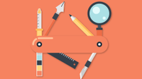 Illo of a Swiss Army Knife with classroom tools