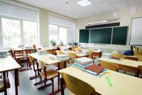 An empty classroom