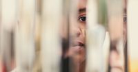 portrait of teen in reflection