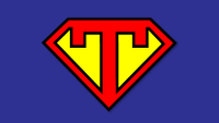 Superhero image featuring the letter "T"