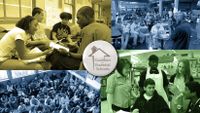 A montage of images of CES schools