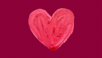 Graphic of a painted heart