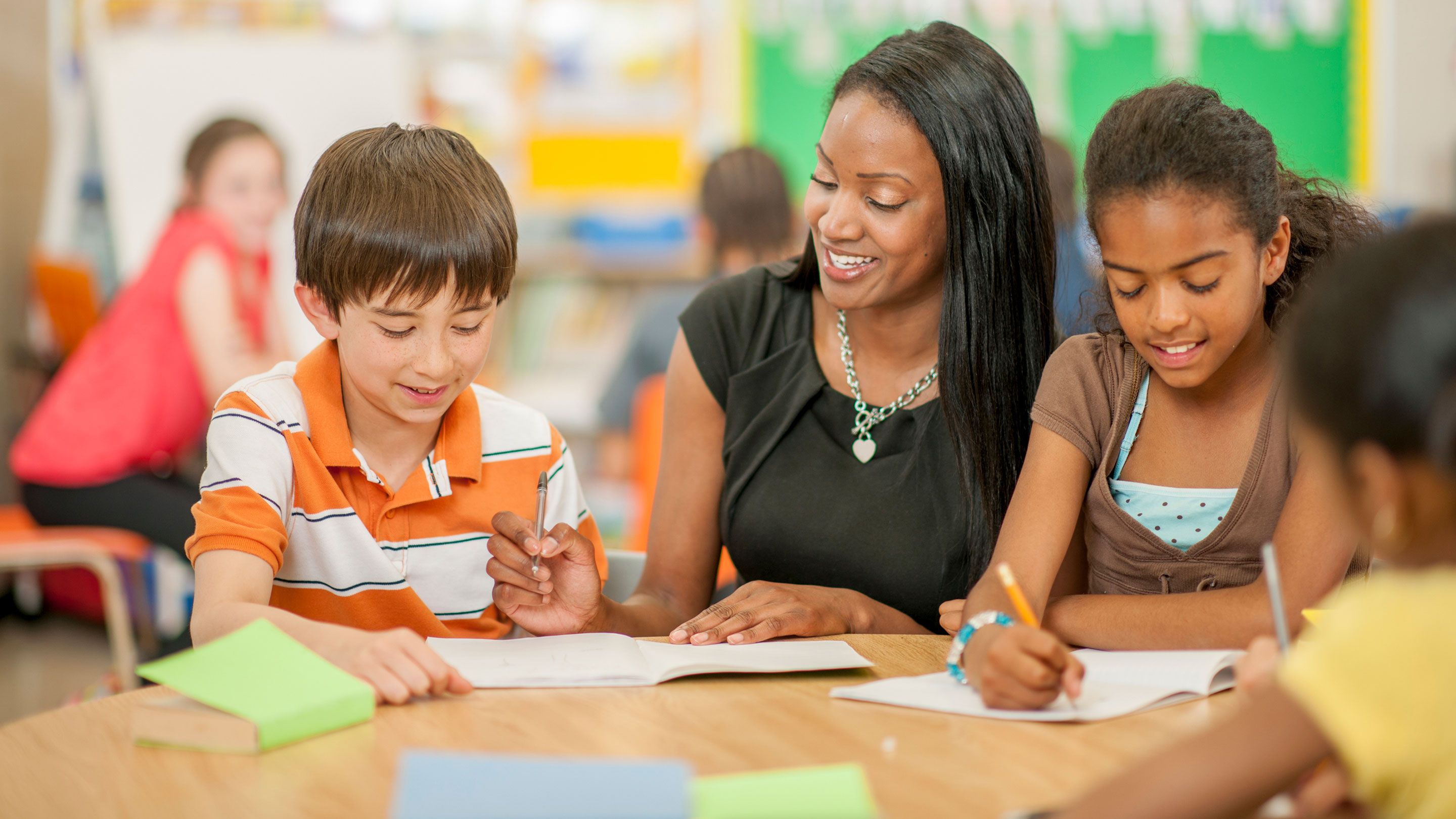 The teachers use at the lessons. Multilingual Education.