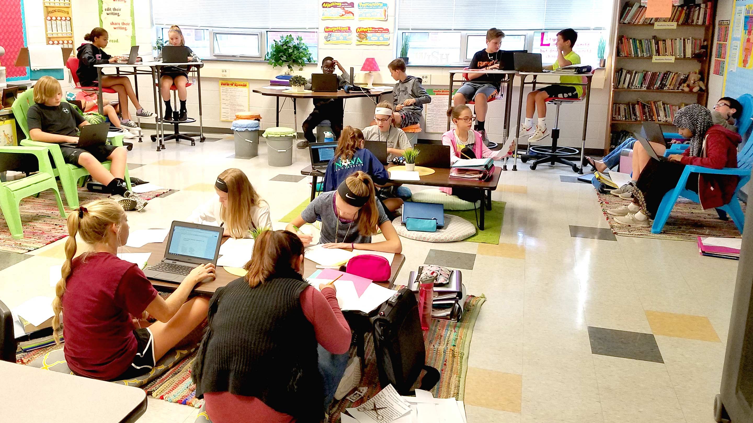 A 7th Grade Teacher s Shift To Flexible Seating Edutopia