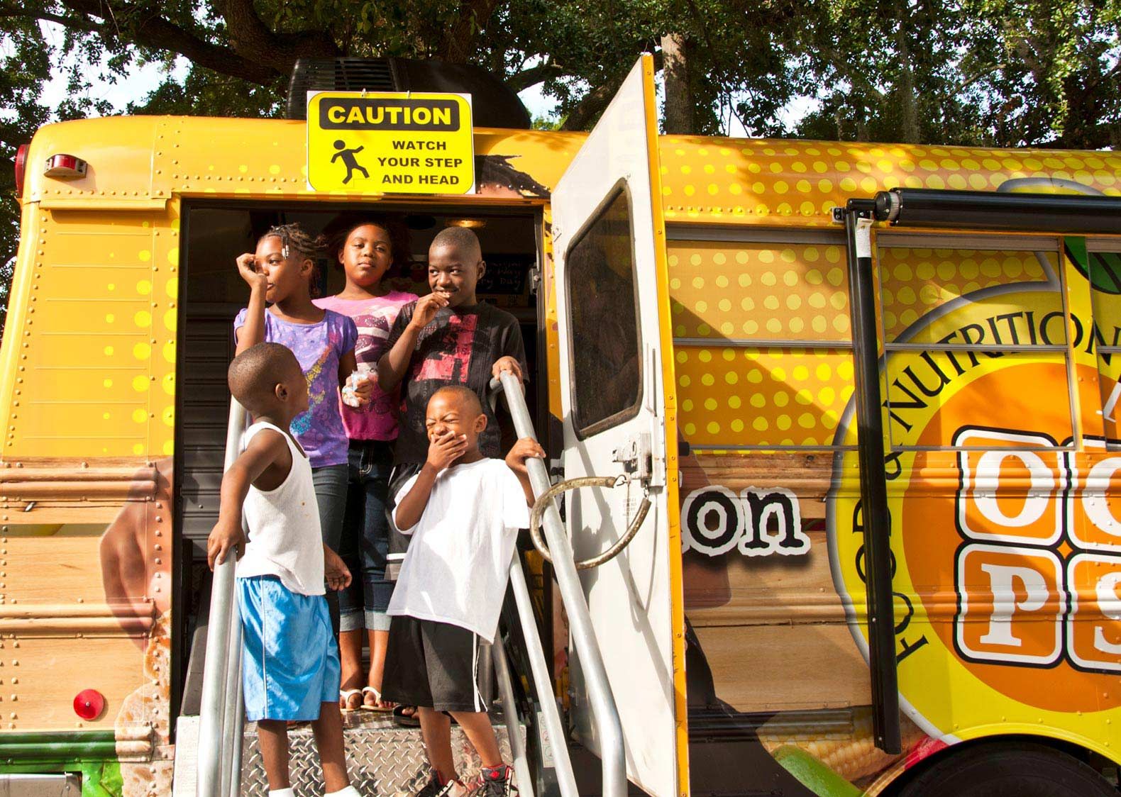 Orange County Public Schools in Orlando, Florida, serves over 1 million free meals each summer by bringing food to students by bus.