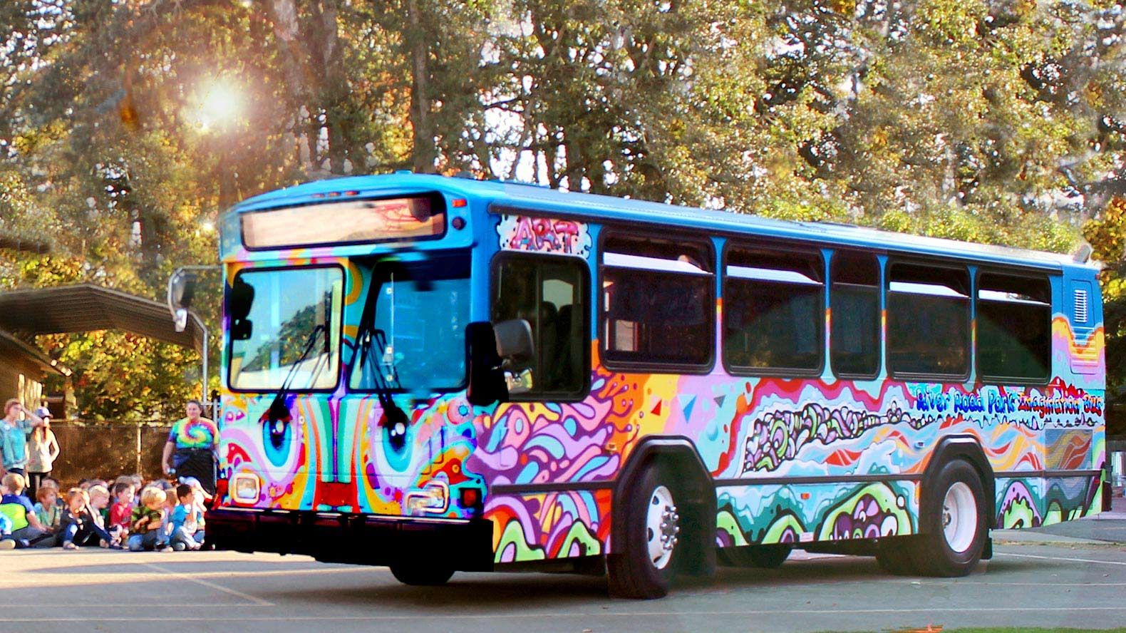 This transit bus turned art studio is the brainchild of park supervisor Dale Weigandt—a response to budget cuts to arts education at his daughter’s school in the 1980s. He waited 30 years to realize his dream.