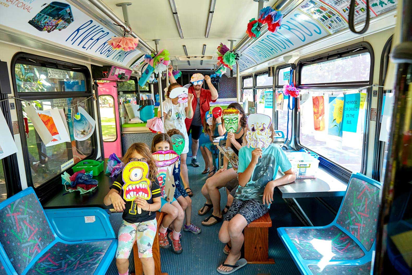 Staff artists provide free lessons to kids who would not otherwise have access to art.