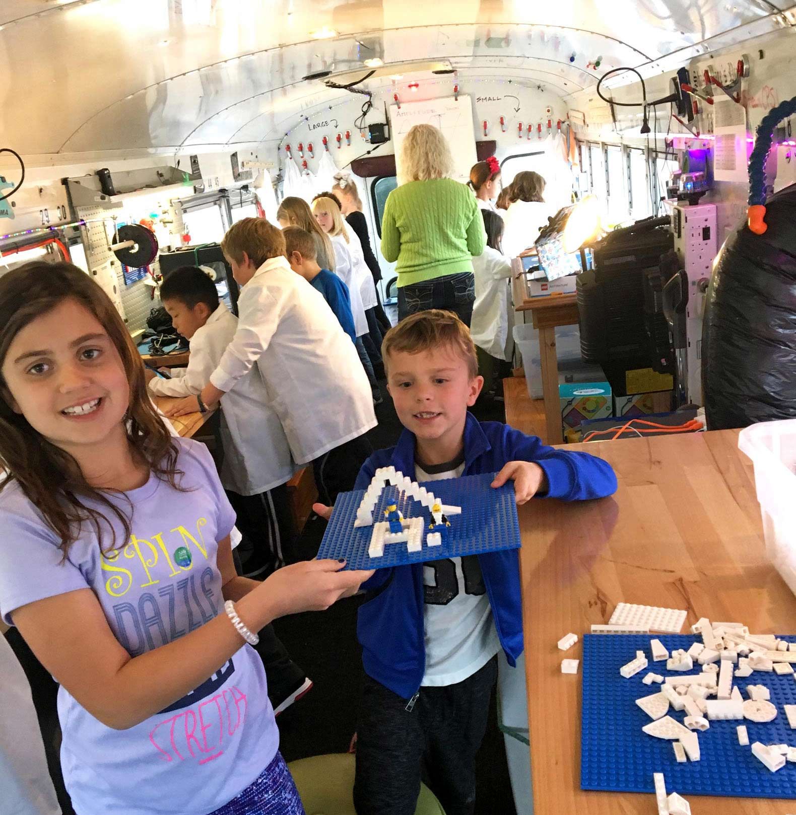 The district had installed makerspaces in some schools, but administrators realized that to reach every student a mobile space was needed.
