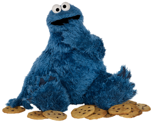 Cookie Monster from Sesame Street