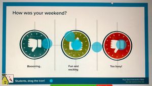 A Pear Deck social and emotional check-in