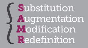 SAMR: Substitution; Augmentation; Modification; Redefinition