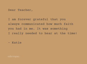 Thank You to the Teachers Who've Made a Difference in Our Lives | Edutopia