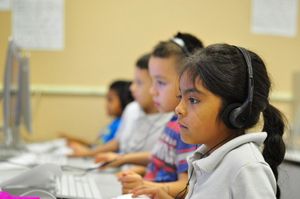 Student Working at a Computer