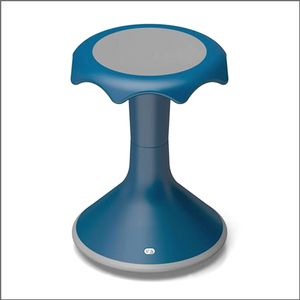 A blue hokki stool