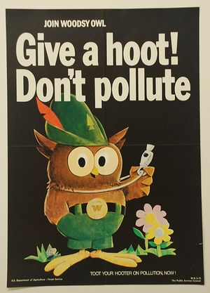 Vintage pollution poster