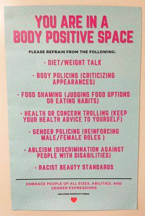 Body Positive Space poster