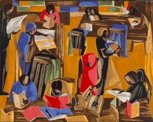 Jacob Lawrence, The Library