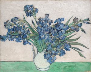 Photo of: "Irises", Vincent Van Gogh, oil on canvas