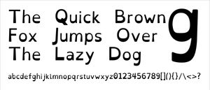 Example of OpenDyslexic font